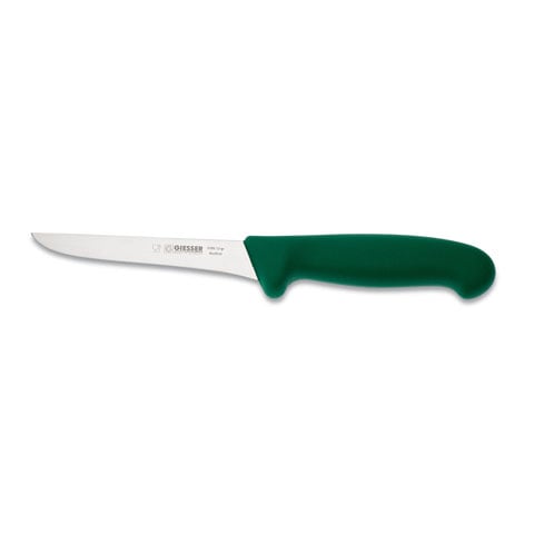 Giesser Boning Knife 13cm, Plastic Handle Green