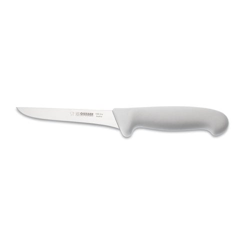 Giesser Boning Knife 13cm, Plastic Handle White