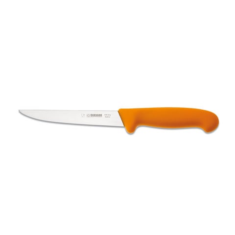 Giesser Boning Knife 16cm, Plastic Handle Yellow