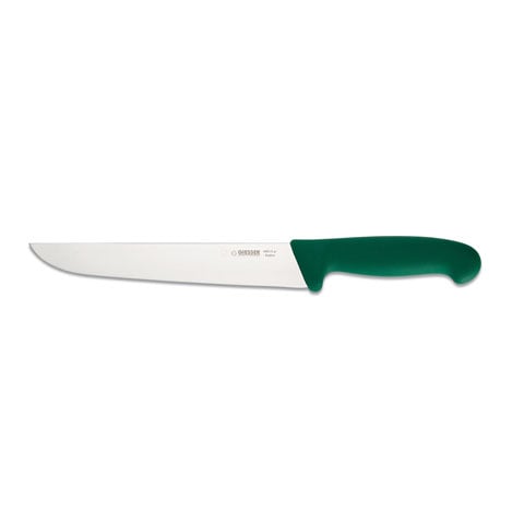 Giesser Butcher Knife 21cm Narrow Shape, Plastic Handle Green