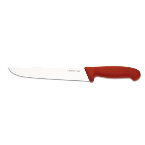 Giesser Butcher Knife 21cm Narrow Shape, Plastic Handle Red