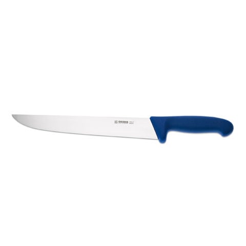 Giesser Butcher Knife 27cm Narrow Shape, Plastic Handle Blue