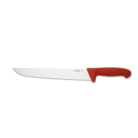 Giesser Butcher Knife 27cm Narrow Shape, Plastic Handle Red