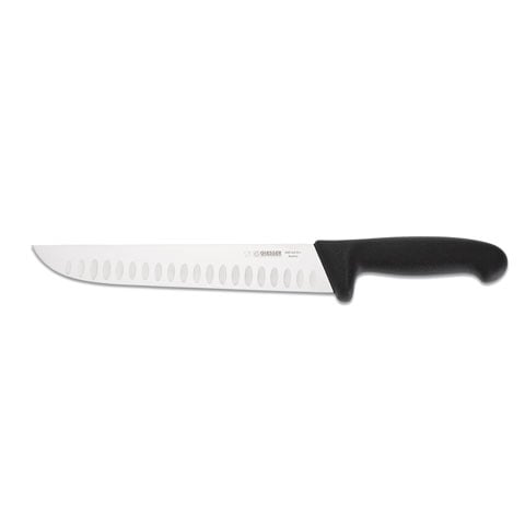 Giesser Butcher Knife 21cm Narrow Shape With Scalloped Blade, Plastic Handle