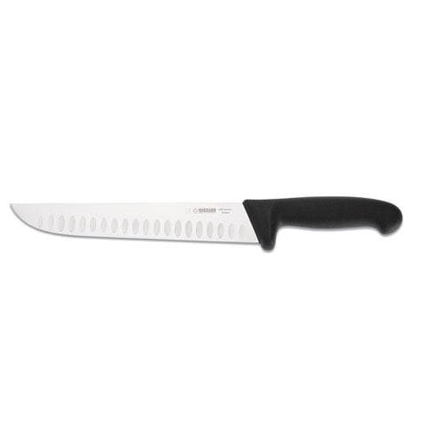 Giesser Butcher Knife 24cm Narrow Shape With Scalloped Blade, Plastic Handle