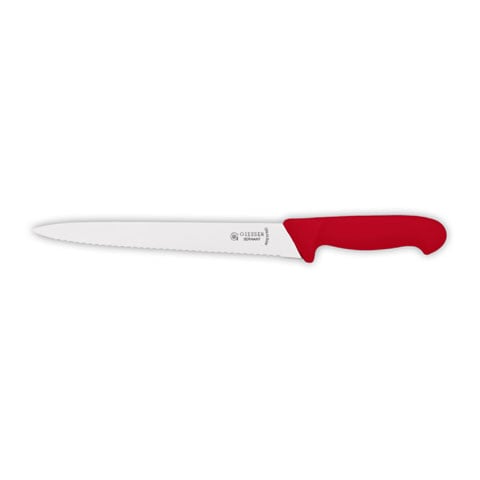 Giesser Ham/Carving Knife 21cm 21cm, Plastic Handle Red