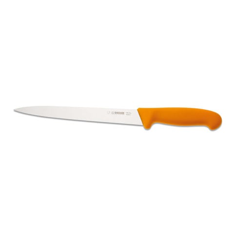 Giesser Filleting Knife 22cm With Narrow & Flexible Blade, Plastic Handle Yellow