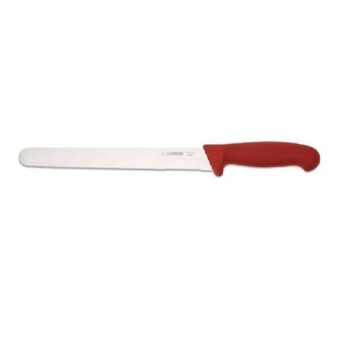 Giesser Ham Slicer 25cm With Partly Serrated Edge, Plastic Handle Red