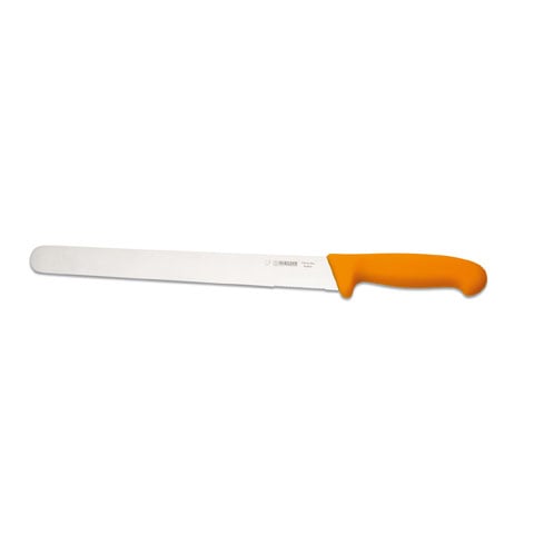 Giesser Ham Slicer 31cm With Partly Serrated Edge, Plastic Handle Yellow