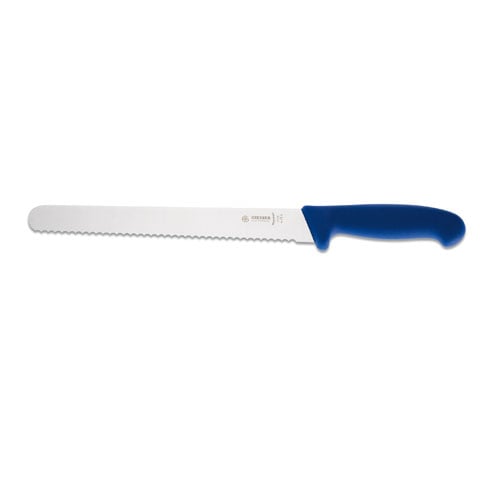 Giesser Ham Slicer 25cm With Serrated Edge, Plastic Handle Blue