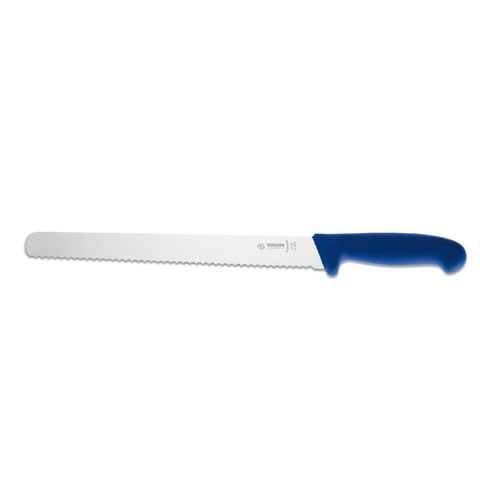 Giesser Ham Slicer 28cm With Serrated Edge, Plastic Handle Blue