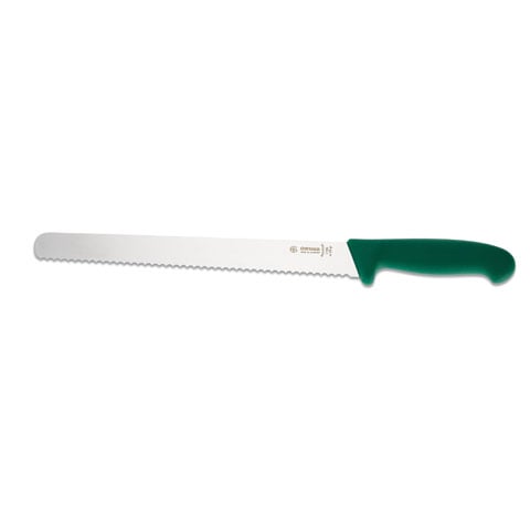 Giesser Ham Slicer 28cm With Serrated Edge, Plastic Handle Green