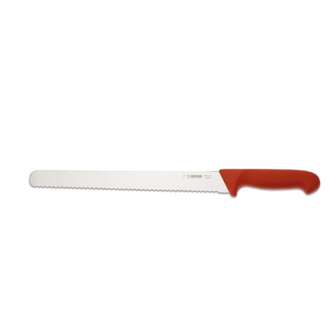 Giesser Ham Slicer 28cm With Serrated Edge, Plastic Handle Red