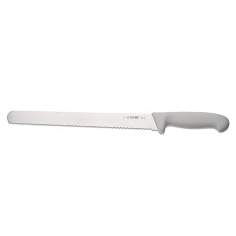 Giesser Ham Slicer 28cm With Serrated Edge, Plastic Handle White