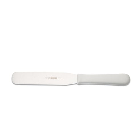 Giesser Spatula 16cm, Blunt, Resilient, Plastic Handle White