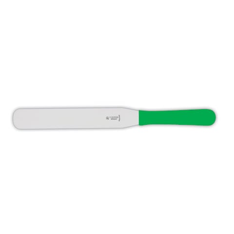 Giesser Spatula 21cm, Blunt, Resilient, Plastic Handle Green