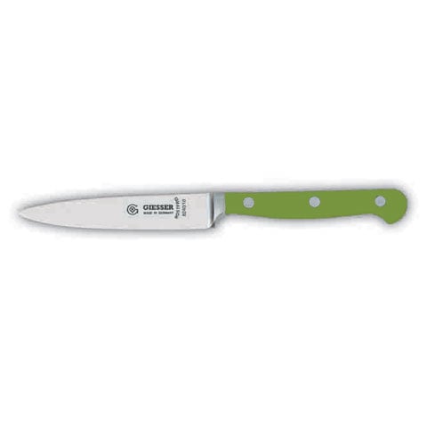 Giesser Paring Knife 10cm With Forged Blade, POM Handle Green