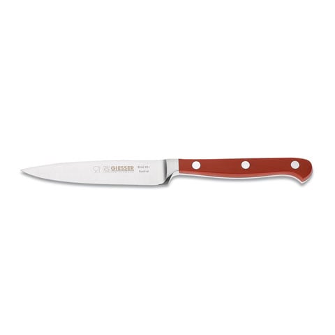 Giesser Paring Knife 10cm With Forged Blade, POM Handle Red