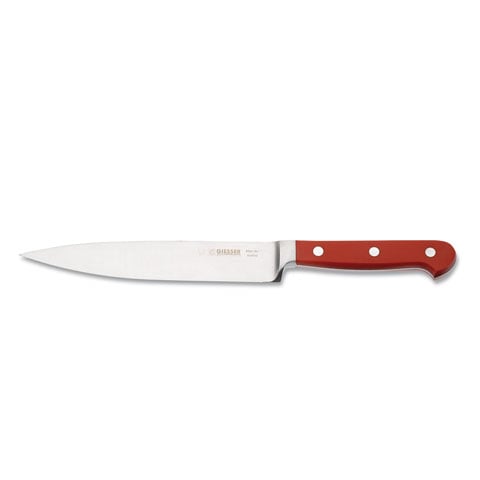 Giesser Filleting Knife 18cm With Forged Blade, POM Handle Red