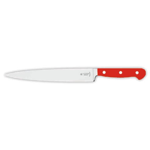 Giesser Cook's Knife 18cm With Narrow Forged Blade, POM Handle Red