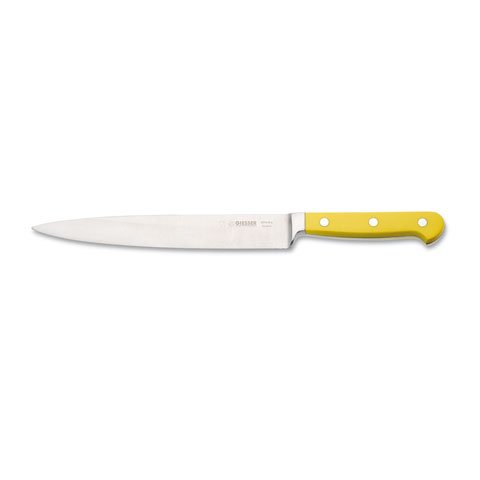 Giesser Cook's Knife 20cm With Narrow Forged Blade, POM Handle Yellow