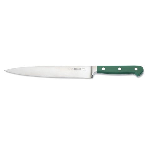 Giesser Cook's Knife 20cm With Narrow Forged Blade, POM Handle Green