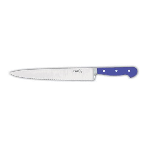 Giesser Cook's Knife 25cm With Narrow Forged Blade, POM Handle Blue