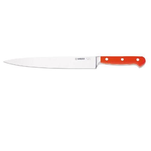 Giesser Cook's Knife 25cm With Narrow Forged Blade, POM Handle Red