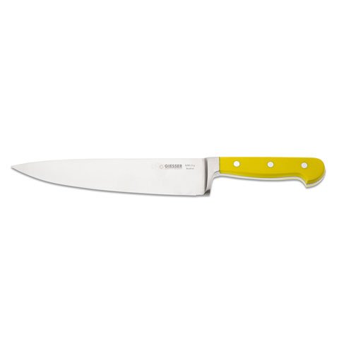 Giesser Chef's Knife 23cm With Forged Blade, POM Handle Yellow