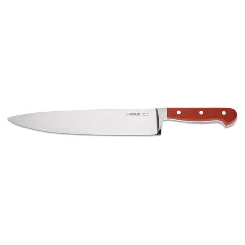 Giesser Chef's Knife 25cm With Forged Wide Blade, POM Handle Red