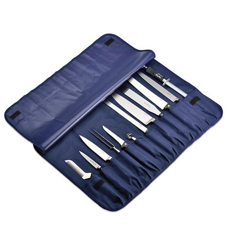 Giesser Empty Knife Bag Roll, Blue (12-Places)