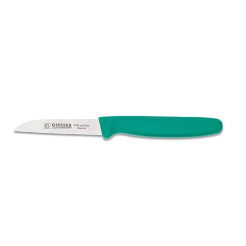 Giesser Vegetable Knife 8cm, Plastic Handle Green