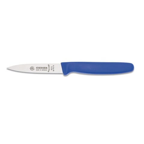 Giesser Vegetable Knife 10cm, Plastic Handle Blue