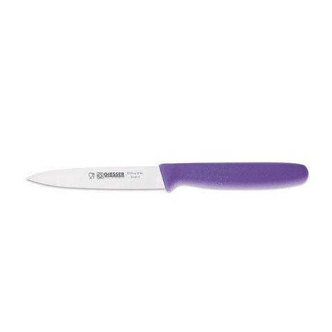 Giesser Vegetable Knife 10cm, Plastic Handle Violet