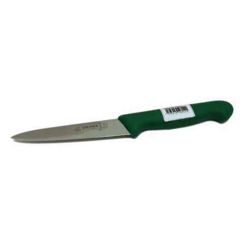 Giesser Kitchen Knife 13cm With Thin Blade, Plastic Handle Green