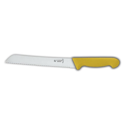 Giesser Bread Knife 21cm With Serrated Edge, Plastic Handle Yellow