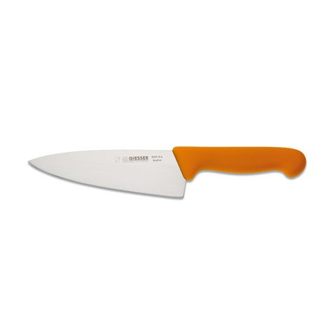 Giesser Chef's Knife 16cm With Wide Blade, Plastic Handle Yellow