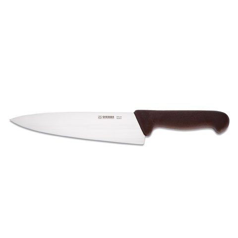 Giesser Chef's Knife 20cm With Wide Blade, Plastic Handle Brown