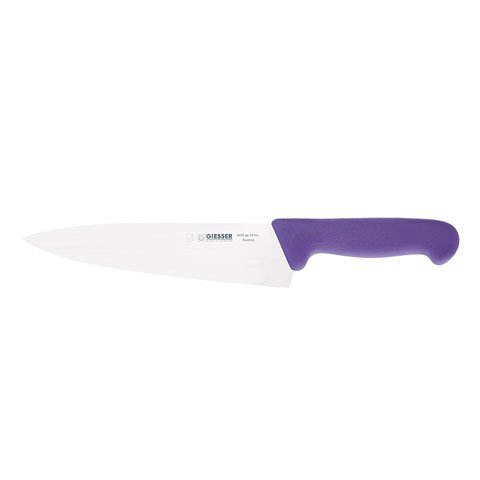 Giesser Chef's Knife 20cm With Wide Blade, Plastic Handle Violet