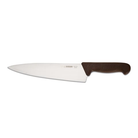 Giesser Chef's Knife 23cm With Wide Blade, Plastic Handle Brown