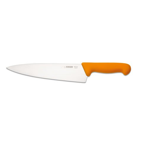 Giesser Chef's Knife 23cm With Wide Blade, Plastic Handle Yellow