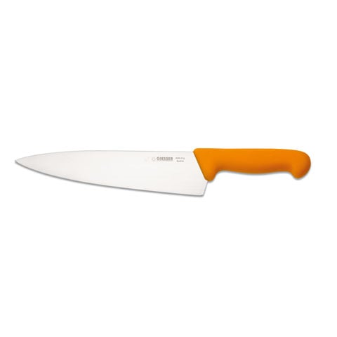 Giesser Chef's Knife 23cm With Wide Blade, Plastic Handle Yellow