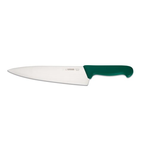 Giesser Chef's Knife 23cm With Wide Blade, Plastic Handle Green