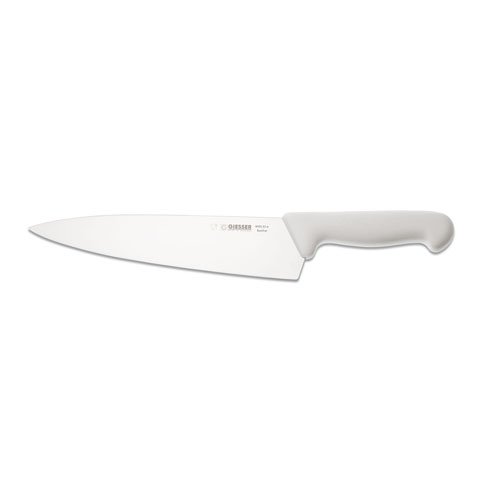 Giesser Chef's Knife 23cm With Wide Blade, Plastic Handle White