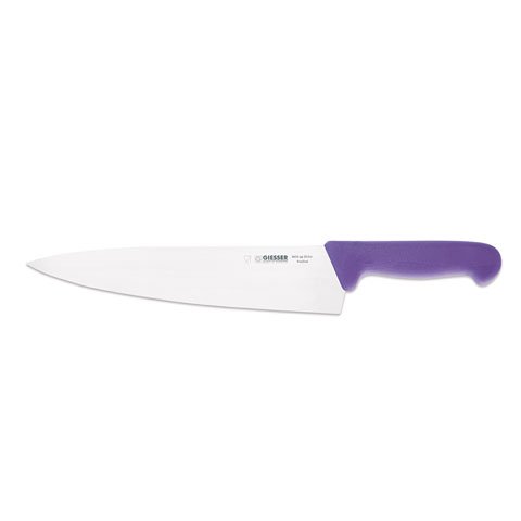Giesser Chef's Knife 26cm With Wide Blade, Plastic Handle Violet