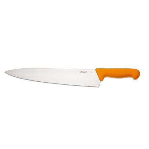 Giesser Chef's Knife 31cm With Wide Blade, Plastic Handle Yellow