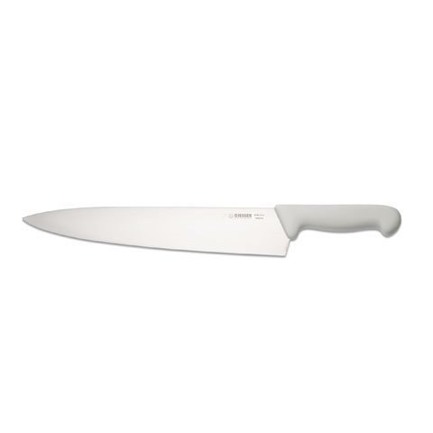 Giesser Chef's Knife 31cm With Wide Blade, Plastic Handle White