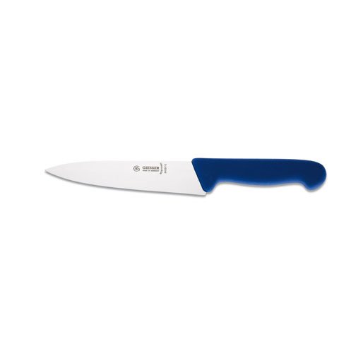 Giesser Cook's Knife 16cm With Narrow Blade, Plastic Handle Blue