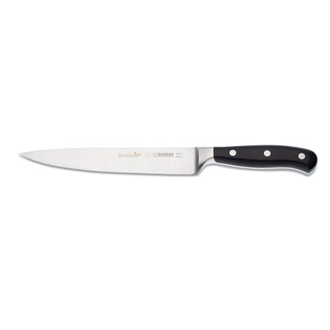 Giesser Filleting Knife 18cm, Best Cut, Plastic Handle Black