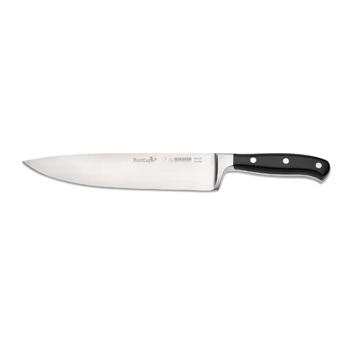 Giesser Chef Knife 23cm With Forged Blade, Best Cut, Plastic Handle Black